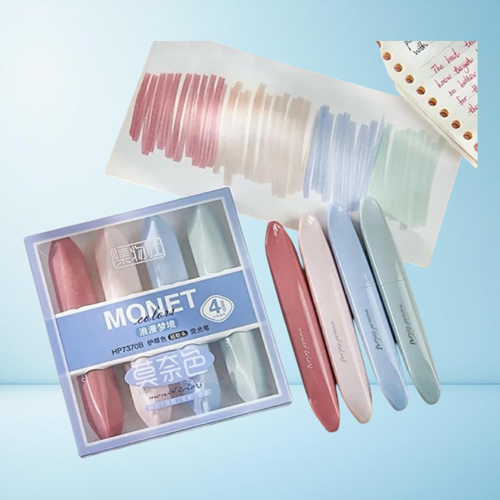 MONET CY-688 MASKARA MAVİ FOSFORLU KALEM 4'LÜ SET